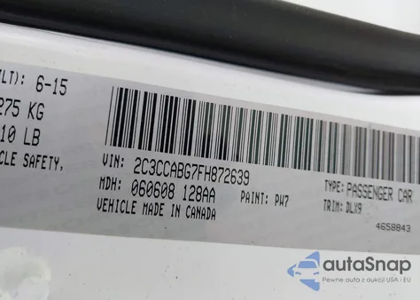 2015 Chrysler 300 300S from USA, damaged, VIN 2C3CCABG7FH872639